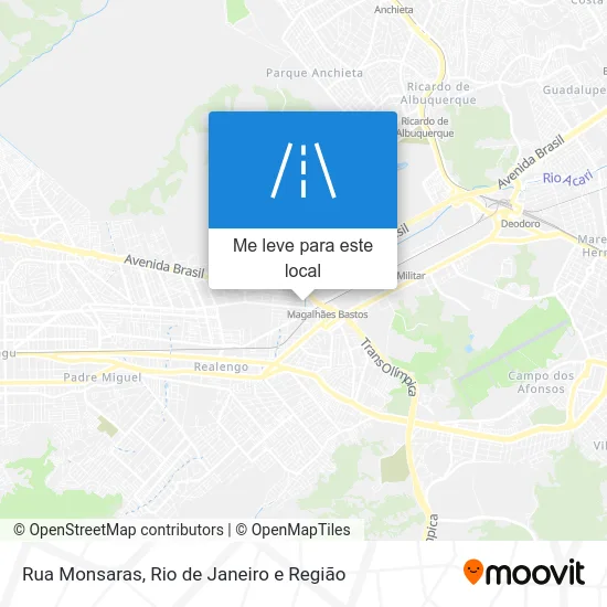 Rua Monsaras mapa