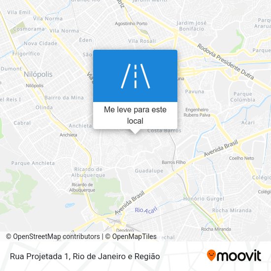 Rua Projetada 1 mapa