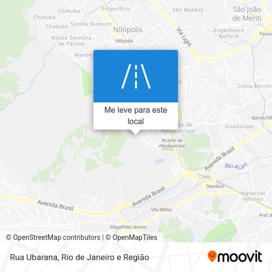 Rua Ubarana mapa