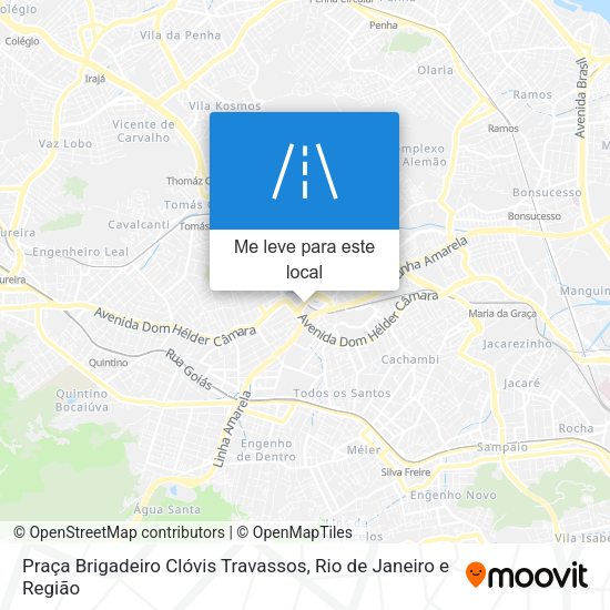 Praça Brigadeiro Clóvis Travassos mapa