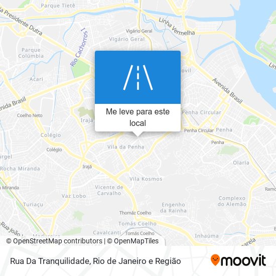 Rua Da Tranquilidade mapa