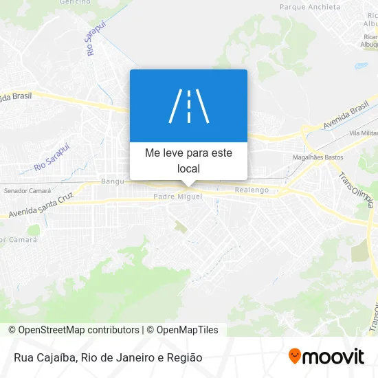 Rua Cajaíba mapa