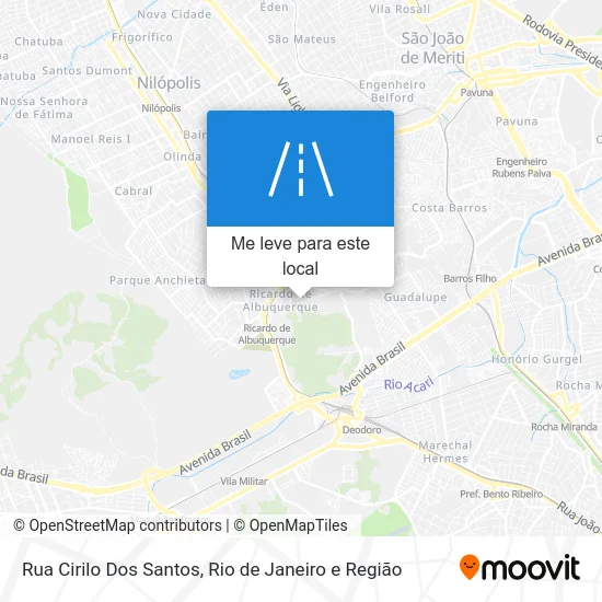 Rua Cirilo Dos Santos mapa