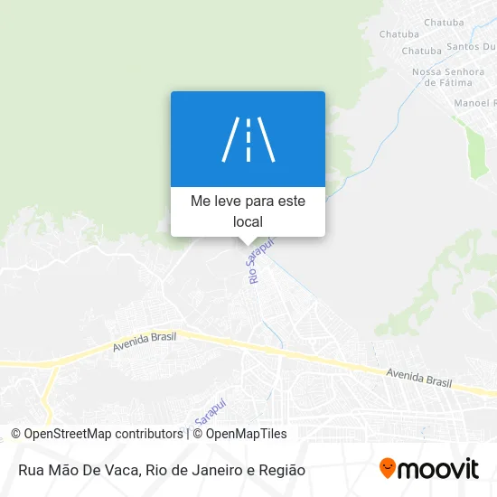 Rua Mão De Vaca mapa