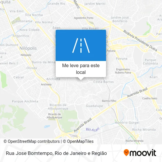 Rua Jose Bomtempo mapa