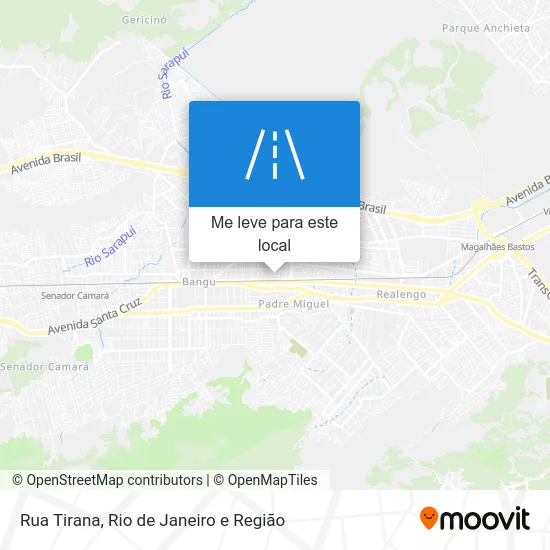 Rua Tirana mapa