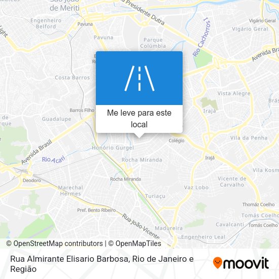 Rua Almirante Elisario Barbosa mapa