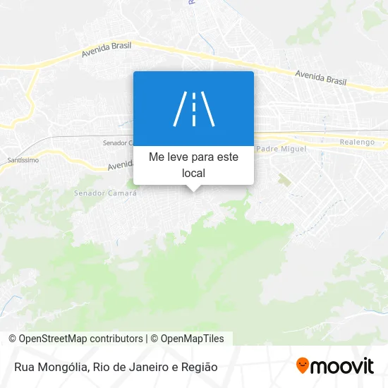 Rua Mongólia mapa