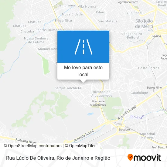 Rua Lúcio De Oliveira mapa