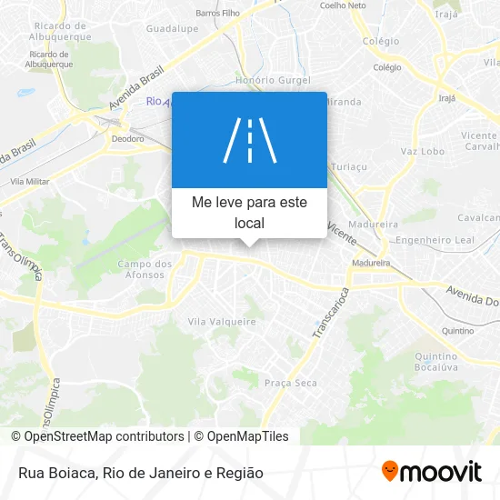 Rua Boiaca mapa