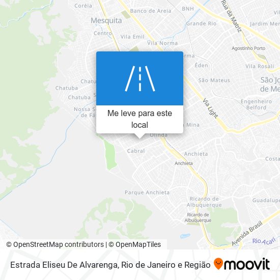 Estrada Eliseu De Alvarenga mapa