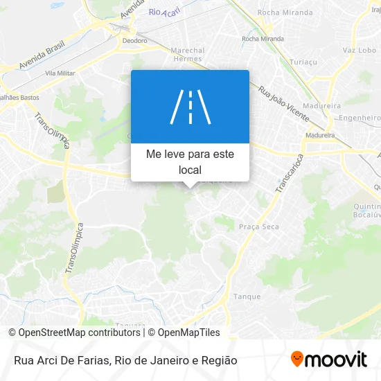 Rua Arci De Farias mapa