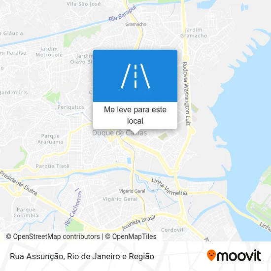 Rua Assunção mapa