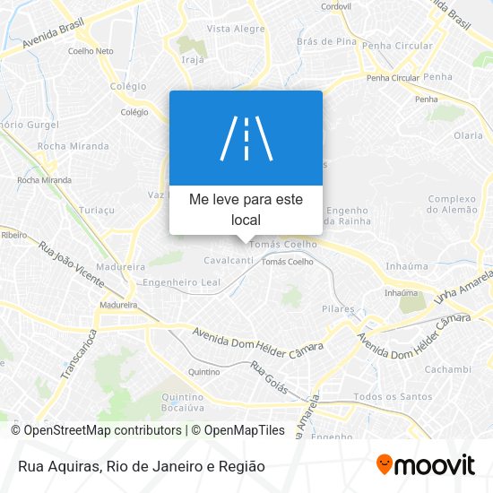 Rua Aquiras mapa