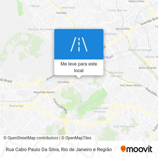Rua Cabo Paulo Da Silva mapa