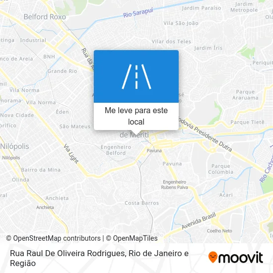 Rua Raul De Oliveira Rodrigues mapa