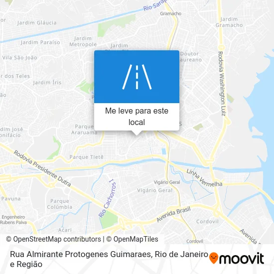 Rua Almirante Protogenes Guimaraes mapa