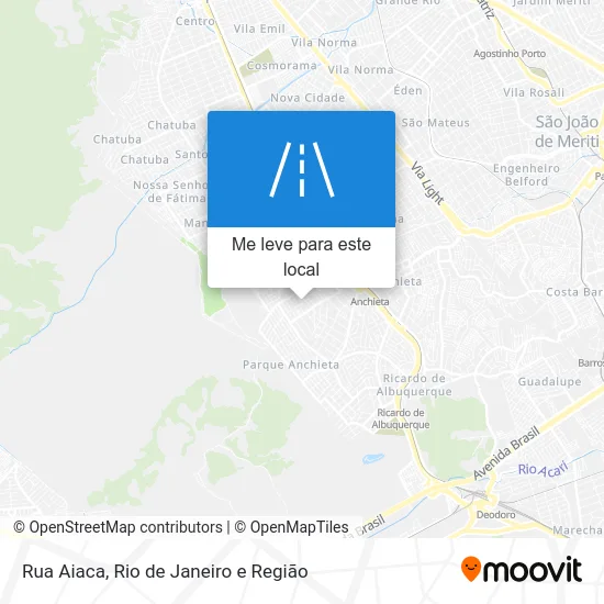 Rua Aiaca mapa