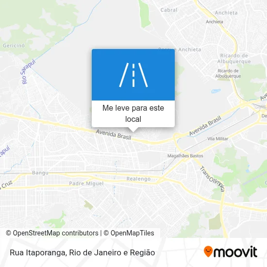 Rua Itaporanga mapa