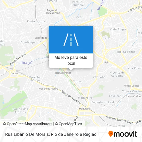 Rua Libanio De Morais mapa