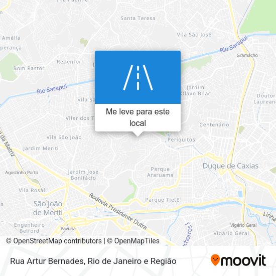 Rua Artur Bernades mapa