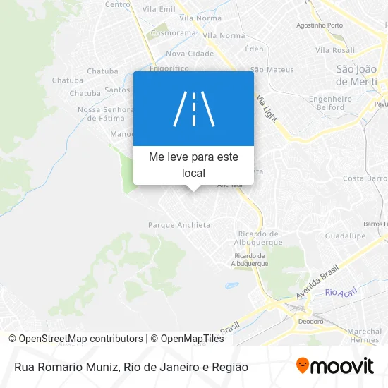 Rua Romario Muniz mapa