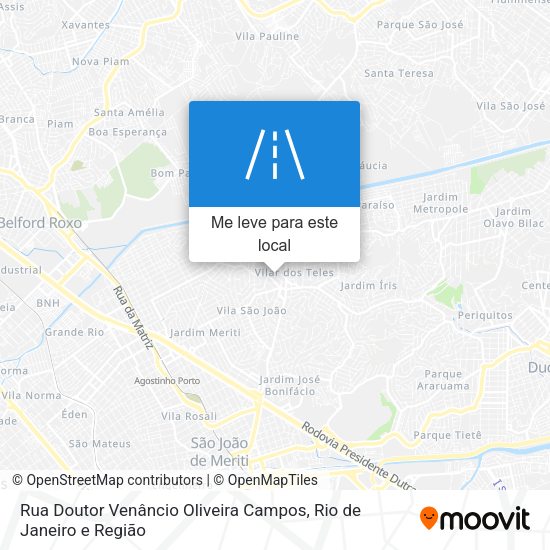 Rua Doutor Venâncio Oliveira Campos mapa