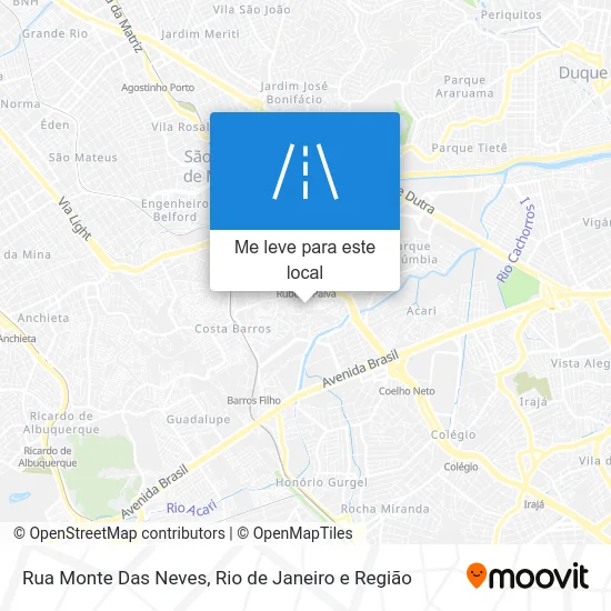 Rua Monte Das Neves mapa