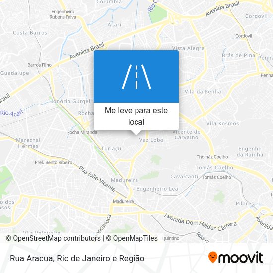 Rua Aracua mapa