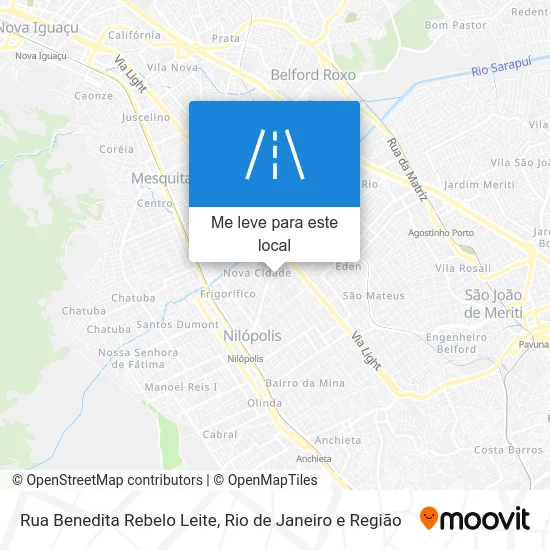 Rua Benedita Rebelo Leite mapa