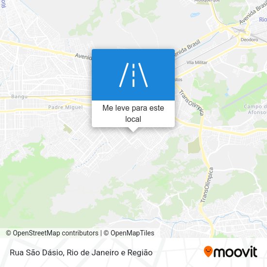Rua São Dásio mapa