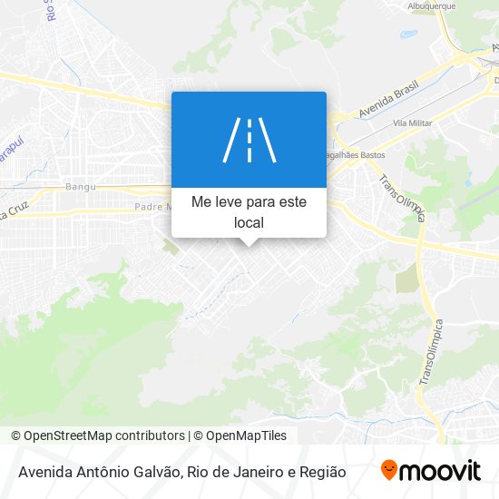 Avenida Antônio Galvão mapa