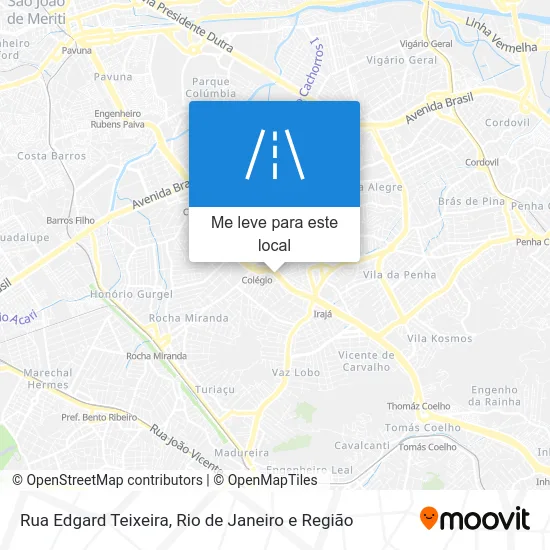 Rua Edgard Teixeira mapa