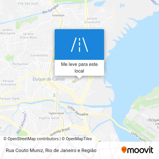 Rua Couto Muniz mapa