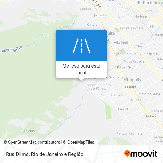 Rua Dilma mapa