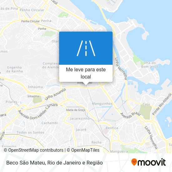 Beco São Mateu mapa