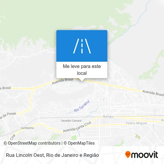Rua Lincoln Oest mapa