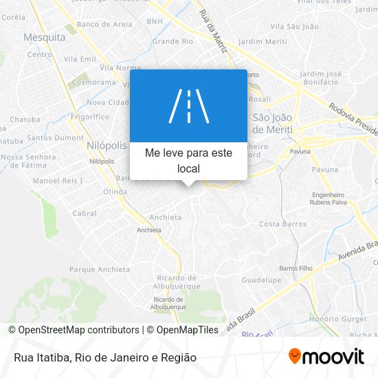 Rua Itatiba mapa