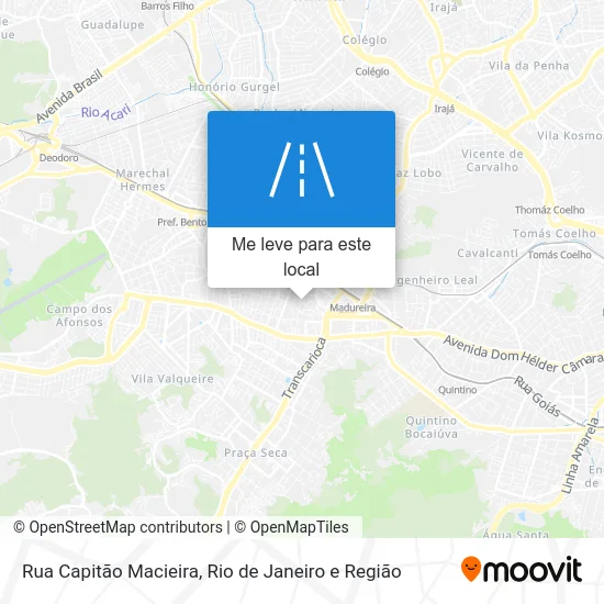 Rua Capitão Macieira mapa