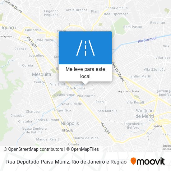 Rua Deputado Paiva Muniz mapa