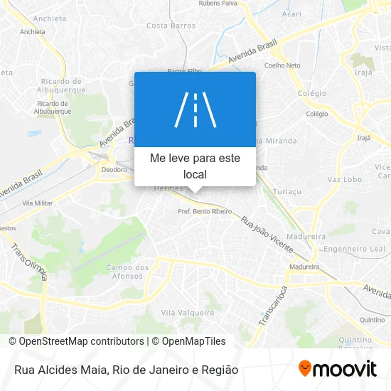 Rua Alcides Maia mapa