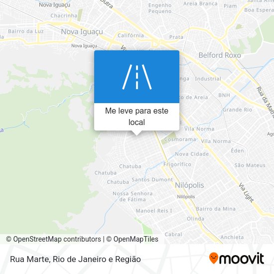 Rua Marte mapa