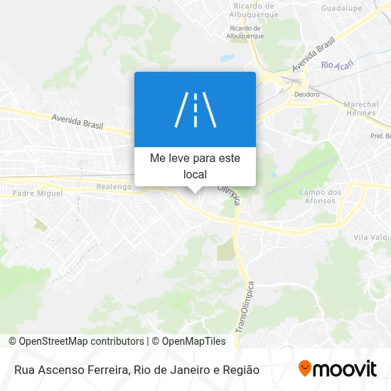 Rua Ascenso Ferreira mapa