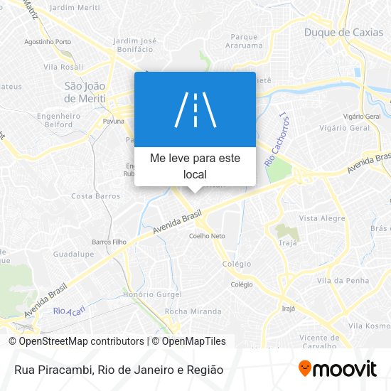 Rua Piracambi mapa