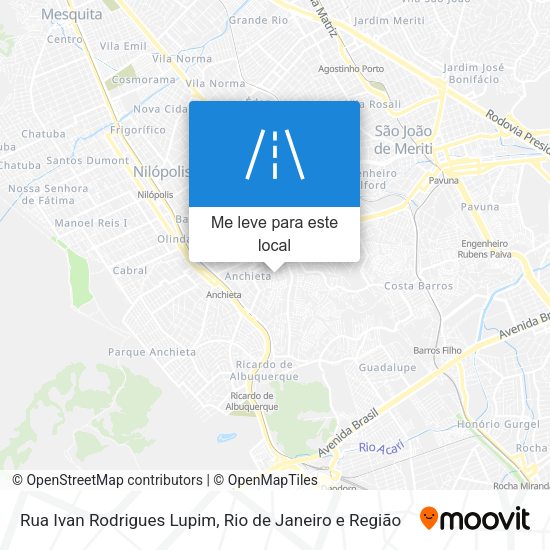 Rua Ivan Rodrigues Lupim mapa