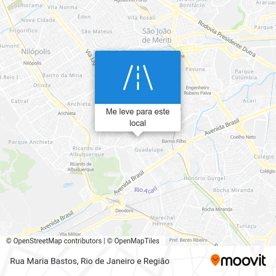 Rua Maria Bastos mapa