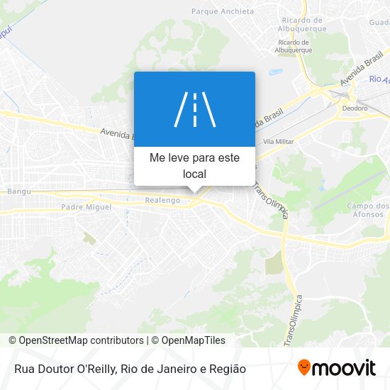 Rua Doutor O'Reilly mapa