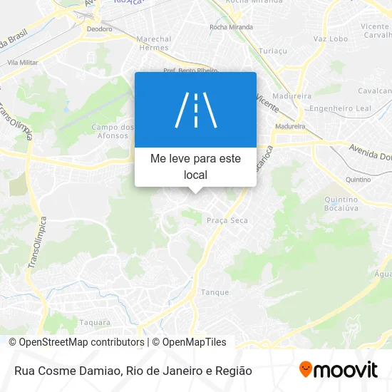 Rua Cosme Damiao mapa