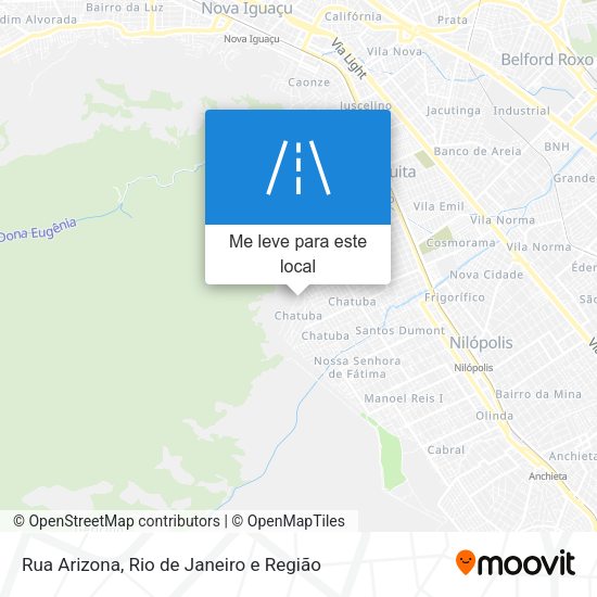 Rua Arizona mapa