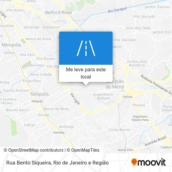 Rua Bento Siqueira mapa